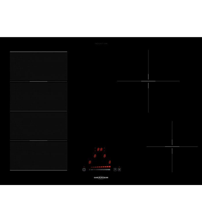Piano cottura ORANIER induzione 80 cm FlexX 4 zone KXI 2081 81 SL